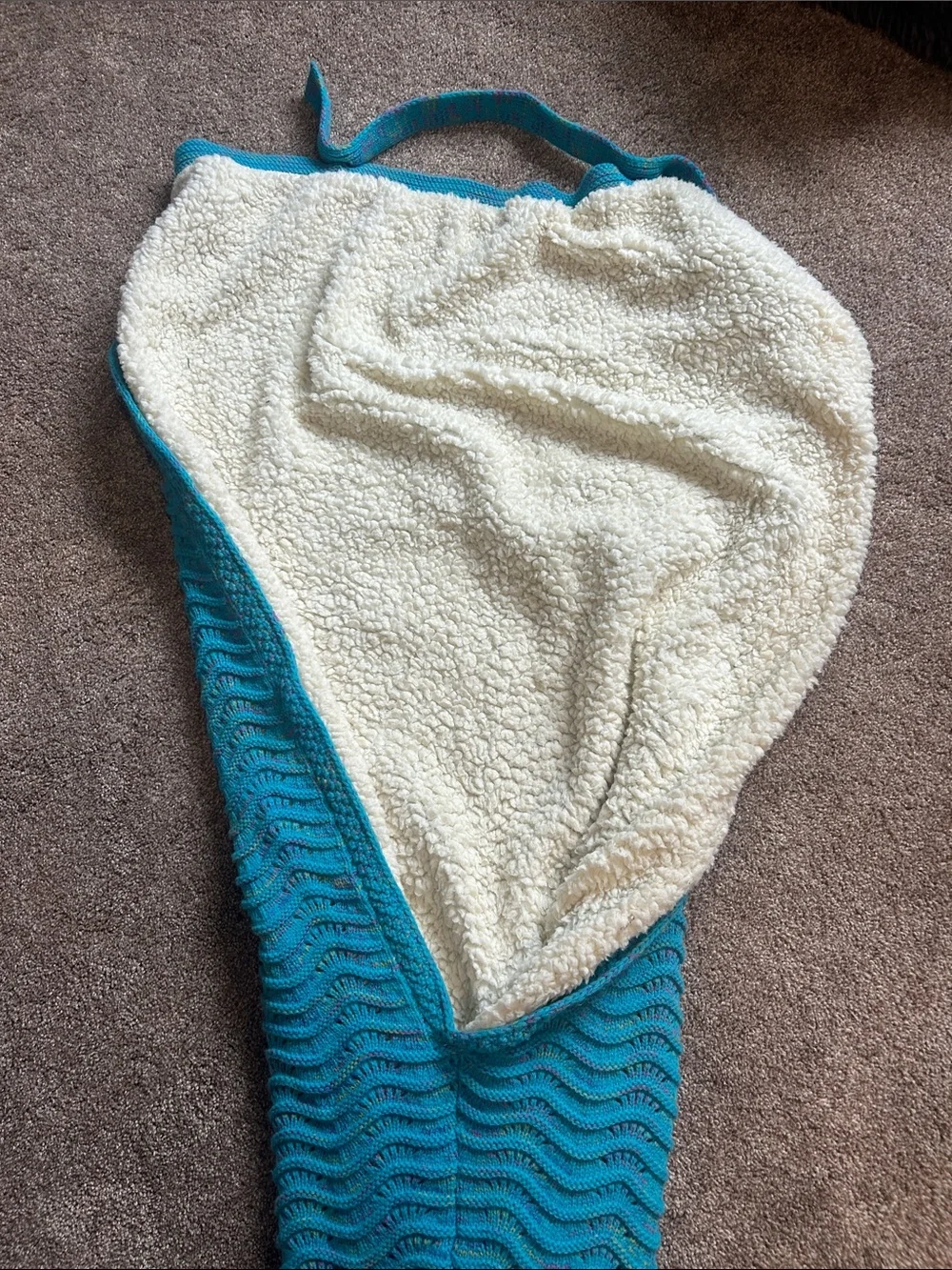 Sherpa Mermaid Blanket - Teal